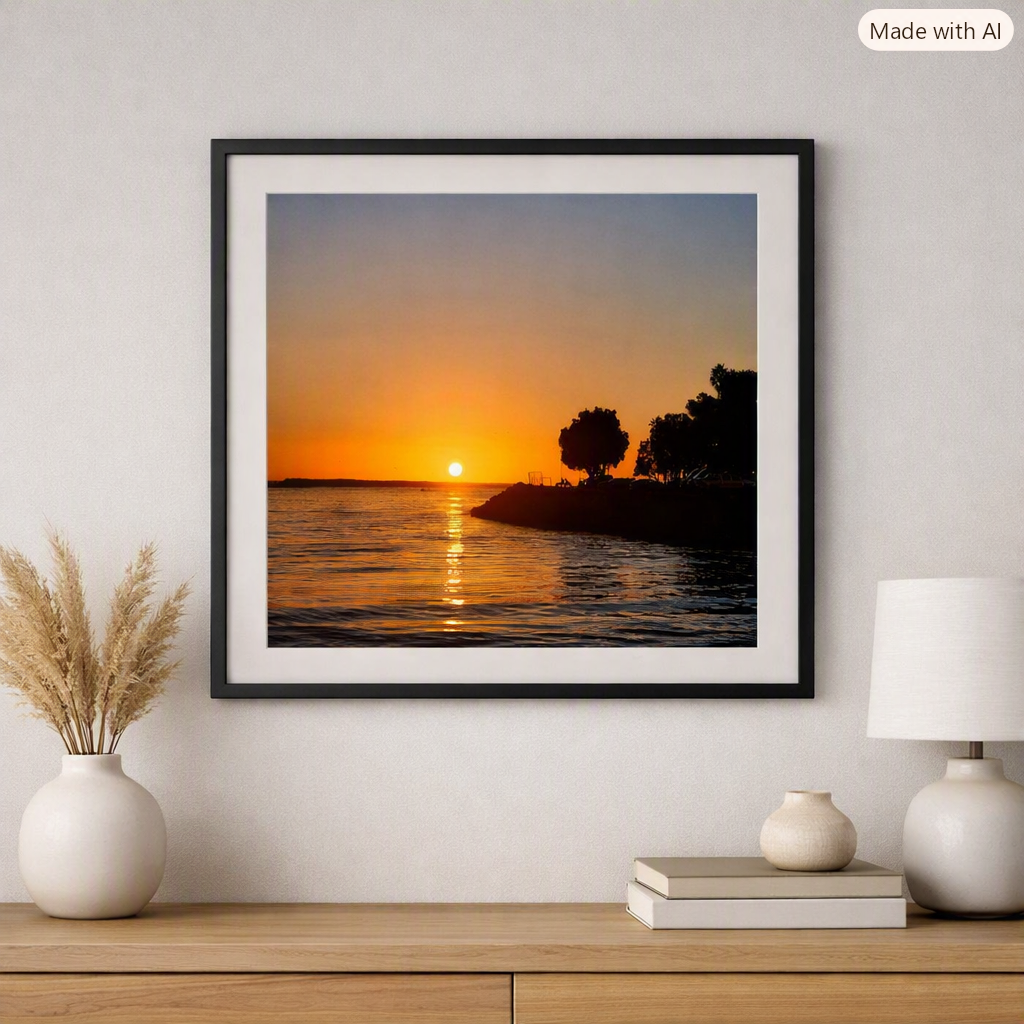 Golden Sunset Over Mission Bay – San Diego, California