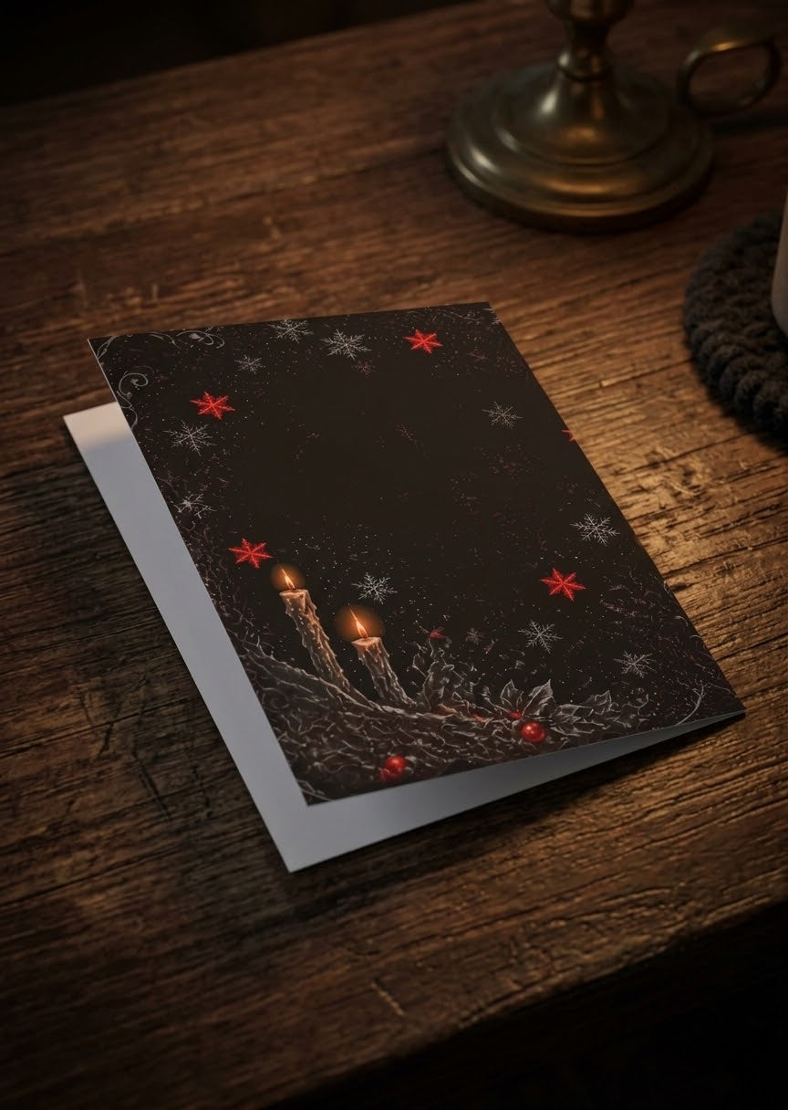 Christmas Greeting Card — 'Merry Christmas, Stay Strange' Witchy Holiday Card