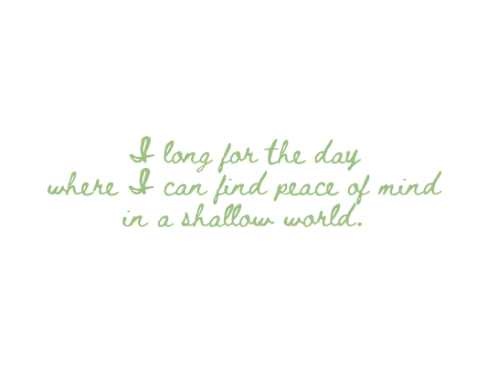 Inspirational Script Vinyl Decal – ‘I Long For The Day…’ Kiss-Cut Sticker