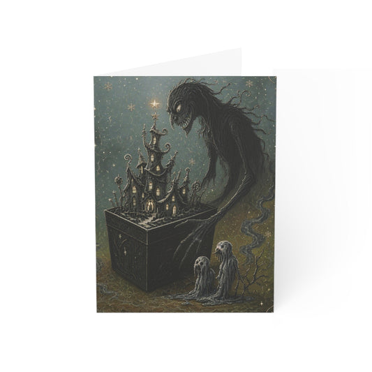 Greeting Card — Dark Gothic Christmas "Merry Christmas" Poem