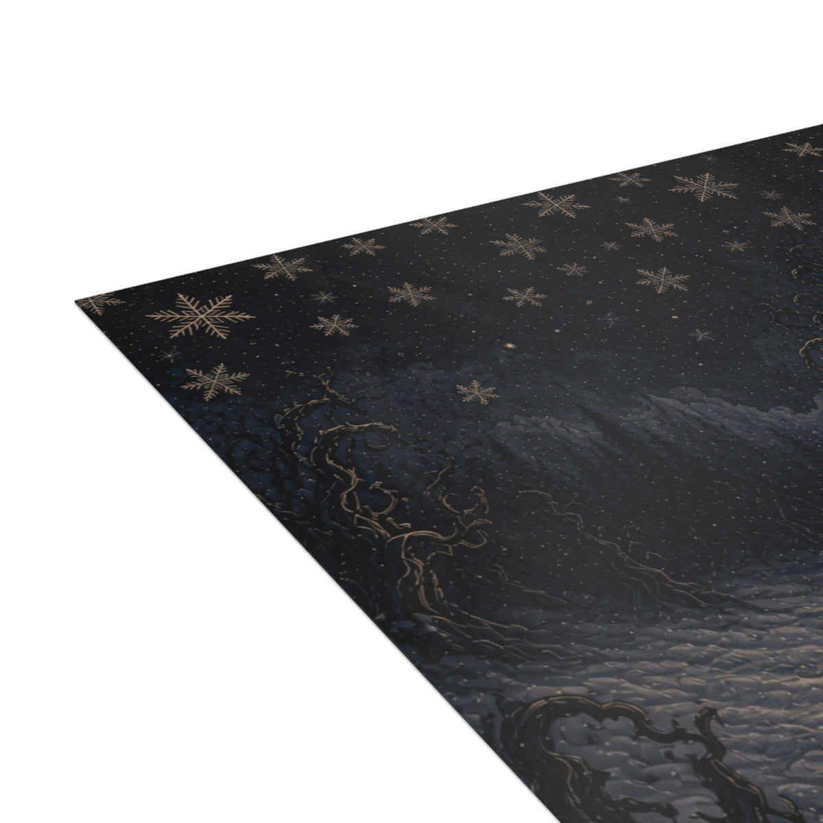 Christmas Star Greeting Card – Dark Forest Holiday Card with Poem (Set of 1/10/30/50)