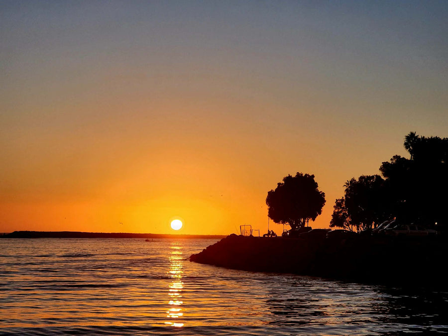 Golden Sunset Over Mission Bay – San Diego, California